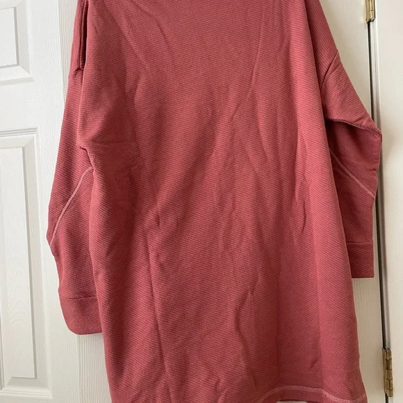 Soft Surroundings Comfy Danika Top in Withered Rose - waffle knit - Picture 7 of 9